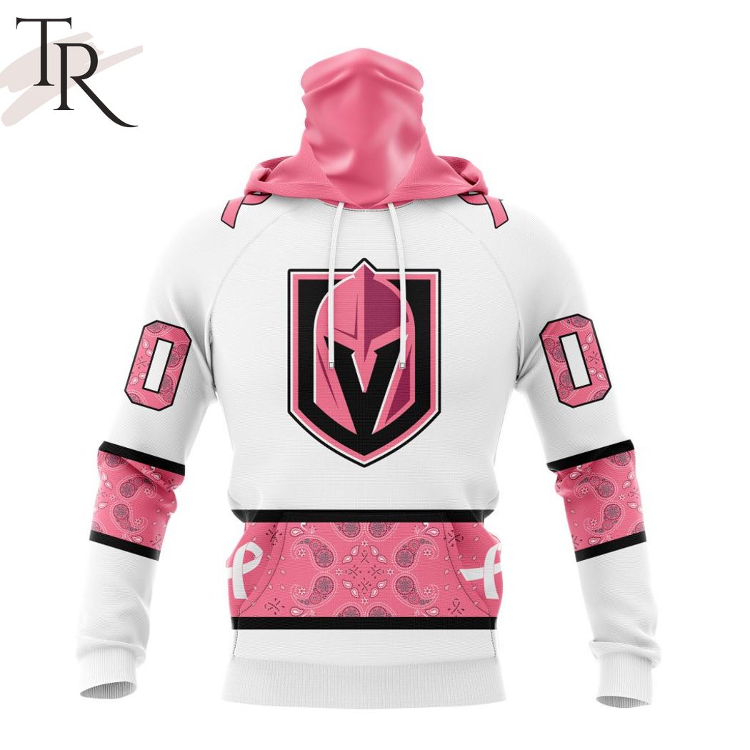 New 2025 NEW] Personalized NHL Vegas Golden Knights In Classic Style With Paisley! IN OCTOBER WE WEAR PINK BREAST CANCER Custom Hoodie - Image 4